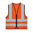 thumbnail image 5 of XUNZOO Kids Safety Vest High Visibility Reflective Vest Construction Worker Traffic Vest with Strips A Orange XXL, 5 of 7