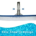 thumbnail image 3 of Curved Edge Pool Brush Head Cleaner for Inground or Above Ground Pools - Nylon Bristles 17", 3 of 7