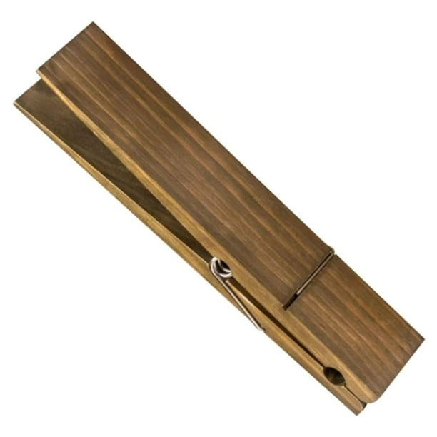 Toallero Gigante de Madera para Baño, Accesorio para Colgar Toallas, Pinza Gigante para Ropa, Toallero Grande, Divertido, 30 cm