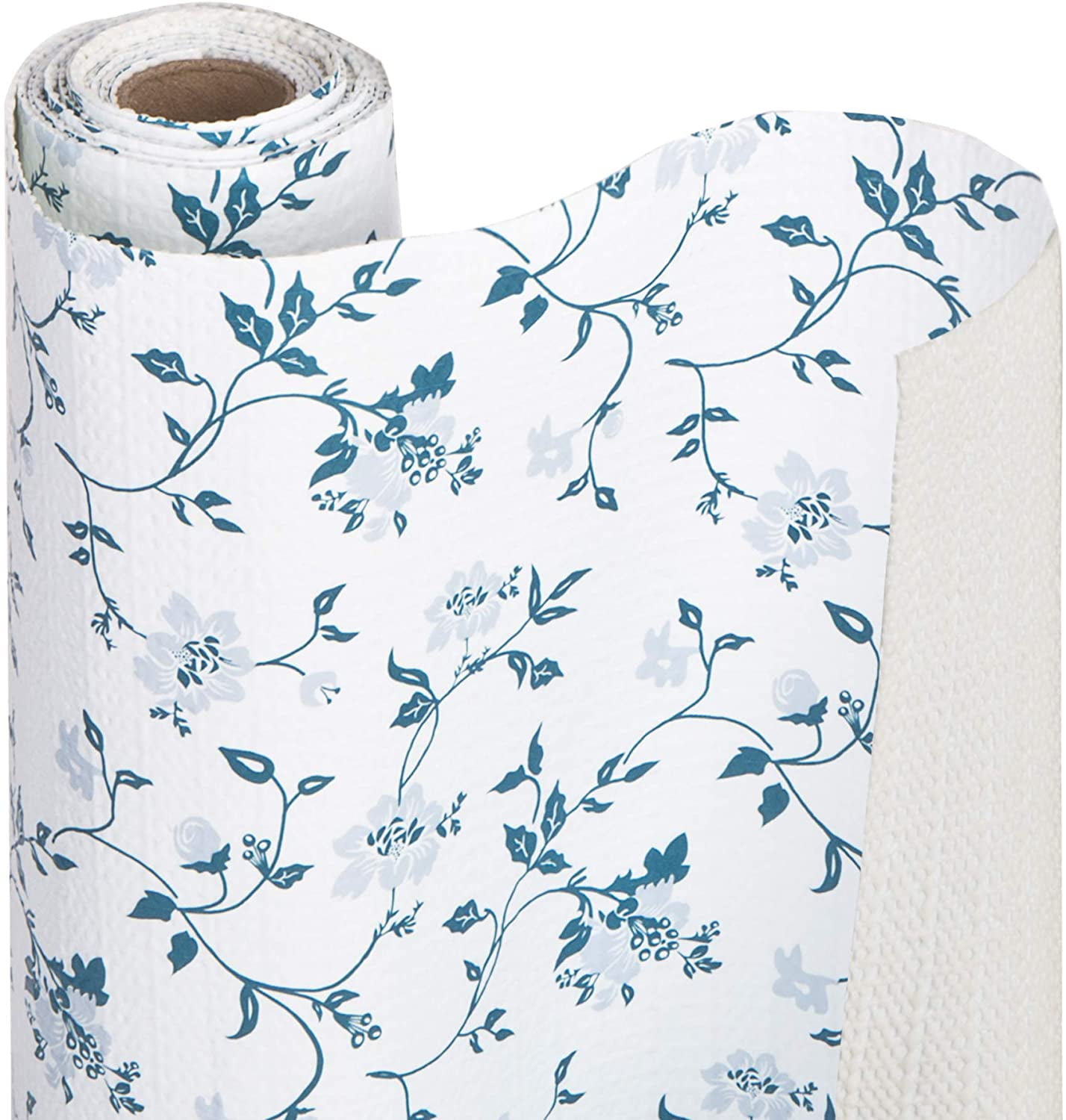 Pro-Mart Industries, Inc Smart Design Bonded Grip Shelf Liner - 12 inch x 10 feet Wisteria Blue
