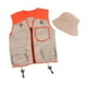 thumbnail image 2 of Disfraz de chaleco y sombrero de explorador para niños, juguetes para niños, kits de explorador, conjunto de chaleco y sombrero para niños de 3 a 12, 2 of 10