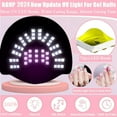 thumbnail image 4 of DEISNGB 268W UV LED Nail Lamp, Nail Dryer for Gel Polish,UV Light For Gel Nails, 4 Timers UV Nail Lamp Professional Nail Light, 57Pcs Lamp Beads and Automatic Sensor(White), 4 of 14