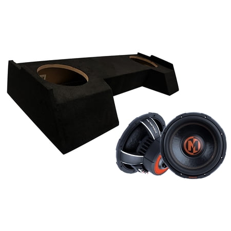 2019-2025 Dodge Ram Crew Cab Dual Memphis 12" PRX1224 Loaded Subwoofer Stereo Sub Box Sealed Enclosure Car Audio Bundle 300W RMS 4 Ohms