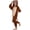 Brown, variant on Monkey Gorilla Animal Costume Unisex Adult Plush One Piece Cosplay by Silver Lilly (Large)