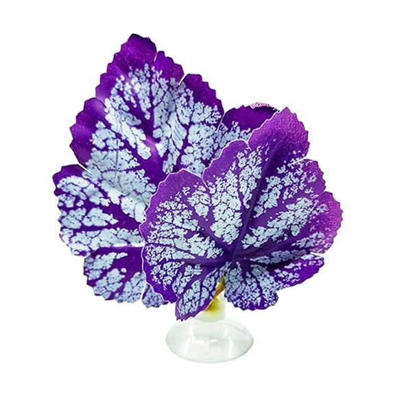 Betta Fish Hammock Plant Suction Cup Leaf Bed for Safety Underwater Fish Leaf Resting Pad Spawning Ground for Fishtanks