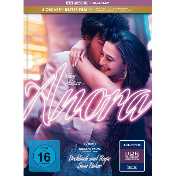 Anora - Limitiertes Mediabook - Cover B (4K Ultra HD   Blu-ray) (4K Ultra HD) Sean Baker