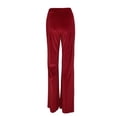 thumbnail image 4 of One opening Women's Juniors Corduroy Elastic High Waist Flare Leg Palazzo Long Pants Trousers, 4 of 6