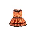 thumbnail image 2 of Yhmxh Halloween Puppy Dress Dog Costumes Set, Pumpkin Print Dog Hoodie and Lace Dress, Soft Comfortable Pet Outfits for Small Medium Dogs, Cute Fall Puppy Clothes for Halloween Party, Photoshoots, 2 of 6