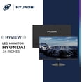 thumbnail image 2 of HYUNDAI HY View 24” Monitor de Oficina, VA 1920x1080p, 60Hz, OD 5 ms, Diseño Delgado, HDMI Incluido - Negro, 2 of 5
