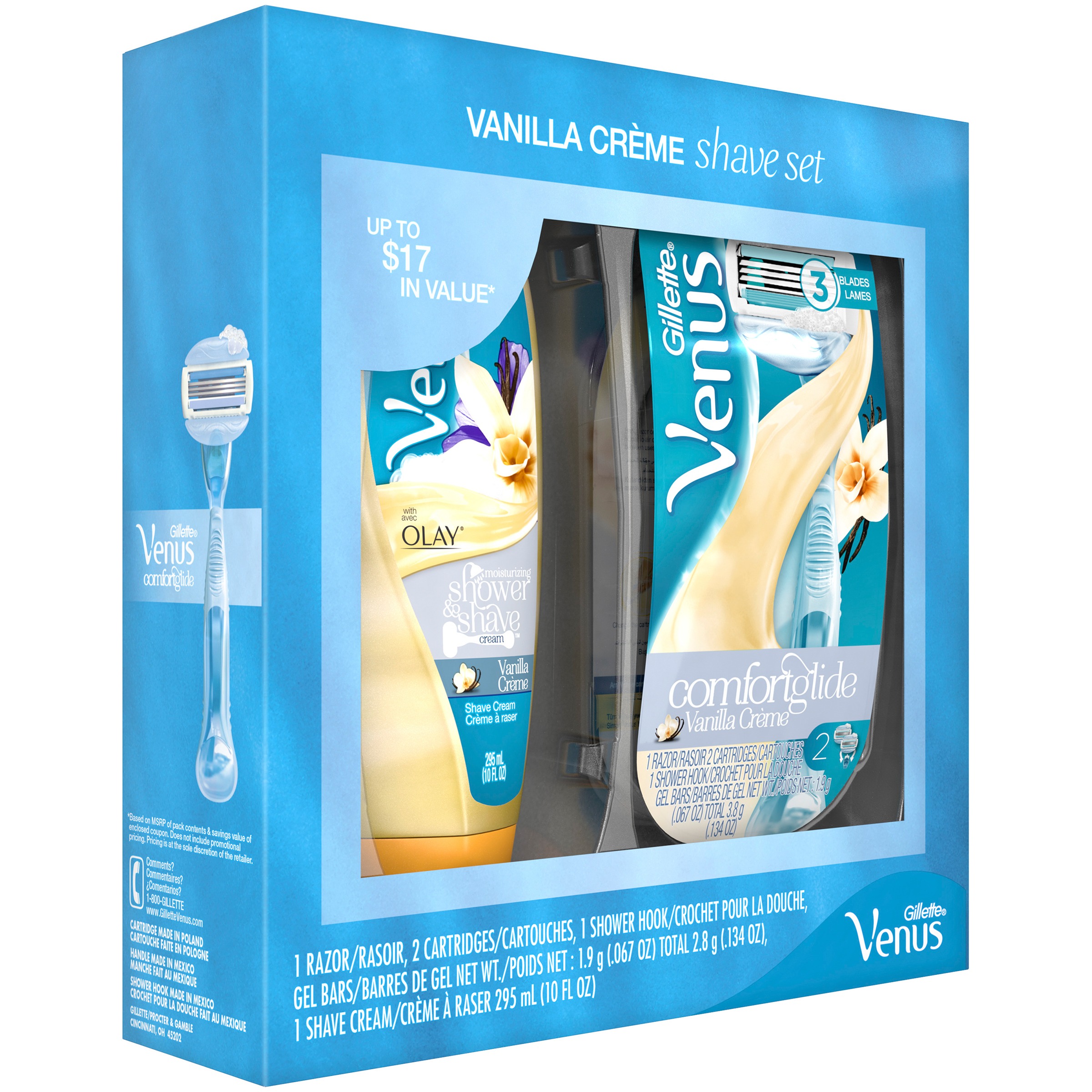 Gillette Venus and Olay Vanilla Crme Female Shave Gift Set - image 2 of 3