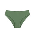 thumbnail image 3 of Haitryli Girls Bikini Bottoms Stretchy Swim Briefs Beachwear Swimwear Dark Green 14, 3 of 4