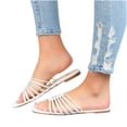 thumbnail image 4 of Sandalias de playa planas con punta abierta y punta abierta para mujer Wmkox8yii  ytu7572, 4 of 5