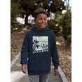 thumbnail image 2 of Life's A Beach - Vintage Palm Tree Emoji Youth's Hoodie, 2 of 4