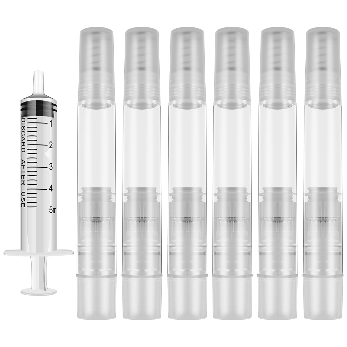 3/6Pcs Touch Up Paint Pens 6ML Fillable Leakproof Paint Brush Pen