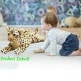 thumbnail image 5 of Wizlet Cheetah Stuffed Animal, Leopard Stuffed Animal Cheetah Plush Toy Cute Pillow Giant Realistic Jaguar Plush Stuffy Gifts for Birthday, Christmas, Valentine's Day 24in, 5 of 5