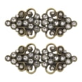 thumbnail image 1 of Paquete de 2 Clips de suéter vintage, broche retro para capa, clips de cárdigan, clips de chal, clip de camisa de vestido (bronce), 1 of 7