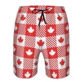 thumbnail image 4 of Kdxio Maple Leaves1 Pattern Mens Casual Shorts - Drawstring Summer Beach Sports Shorts for Men, 4 of 9