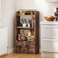 thumbnail image 4 of Gymax Bookcase w/ Drawer 3-Tier Open Shelf Anti-Toppling Kits for Living Room Coffee, 4 of 9