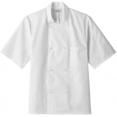 Five Star 18001 Adult's SS Chef Jacket White