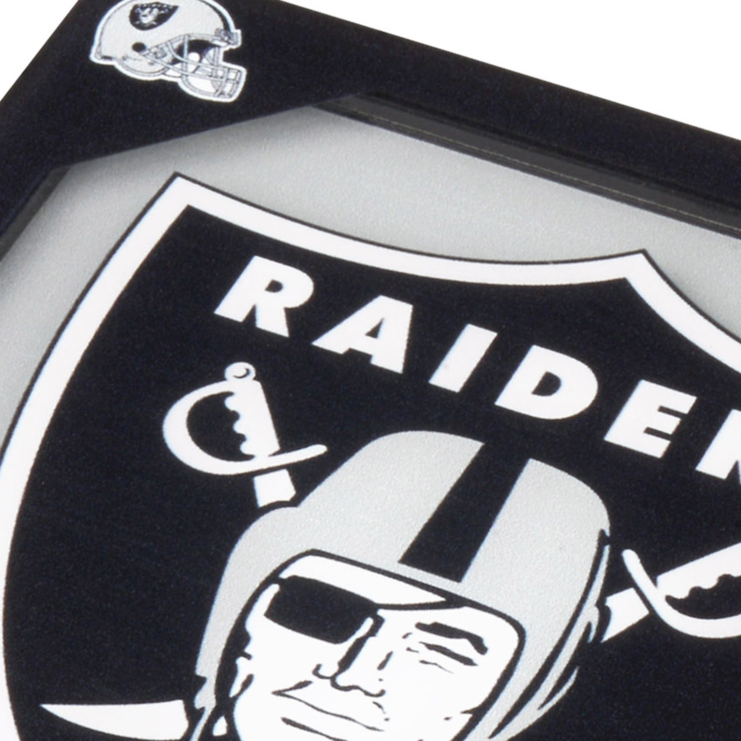 YouTheFan NFL Las Vegas Raiders 3D-LSC 3D Logo Series Coasters - Pack of 2
