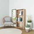 thumbnail image 4 of Ada Home Decor Parnell 3 Tier Open Shelf Modern Bookcase, Oak, 4 of 5
