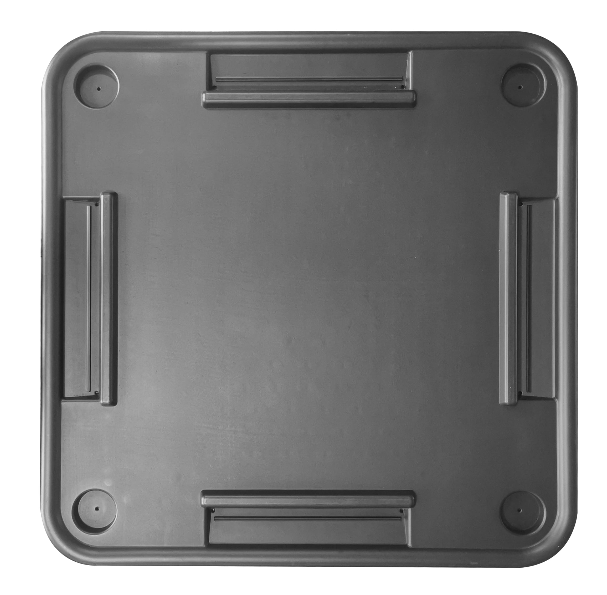 Bene Casa Foldable Domino Table with Built-In Drink Holders, 38 x 38, Black