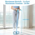 thumbnail image 6 of BYXAS  4 Tube Pedal Resistance Bands with Handles & Ankle Puller, 21 Fitness Resistance Bands, Home Gym Strength Training Equipment for Tummy, Waist, Arm & Leg Slimming, Blue, 6 of 8