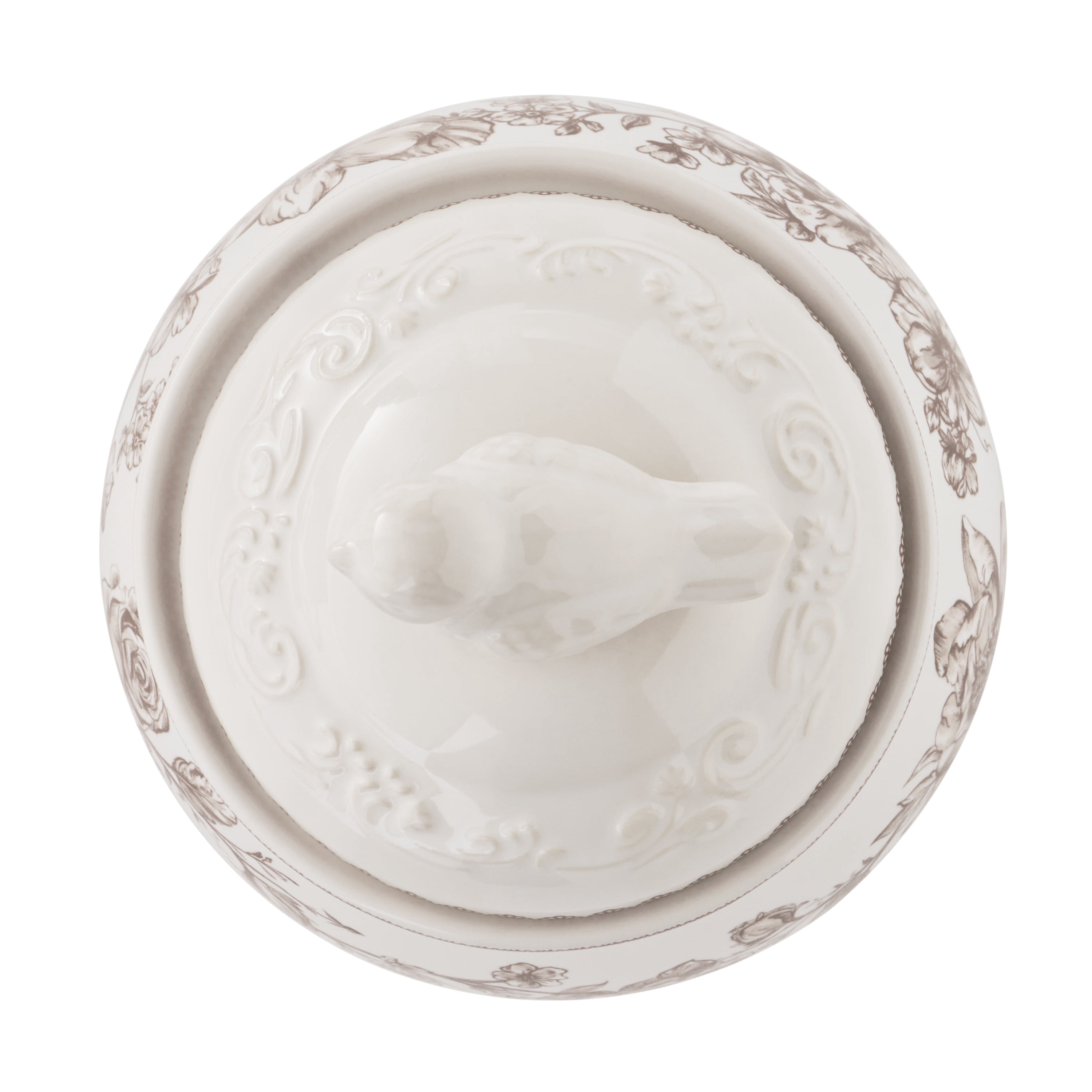 The Pioneer Woman Agatha Stoneware Sugar Bowl with Lid, Brown