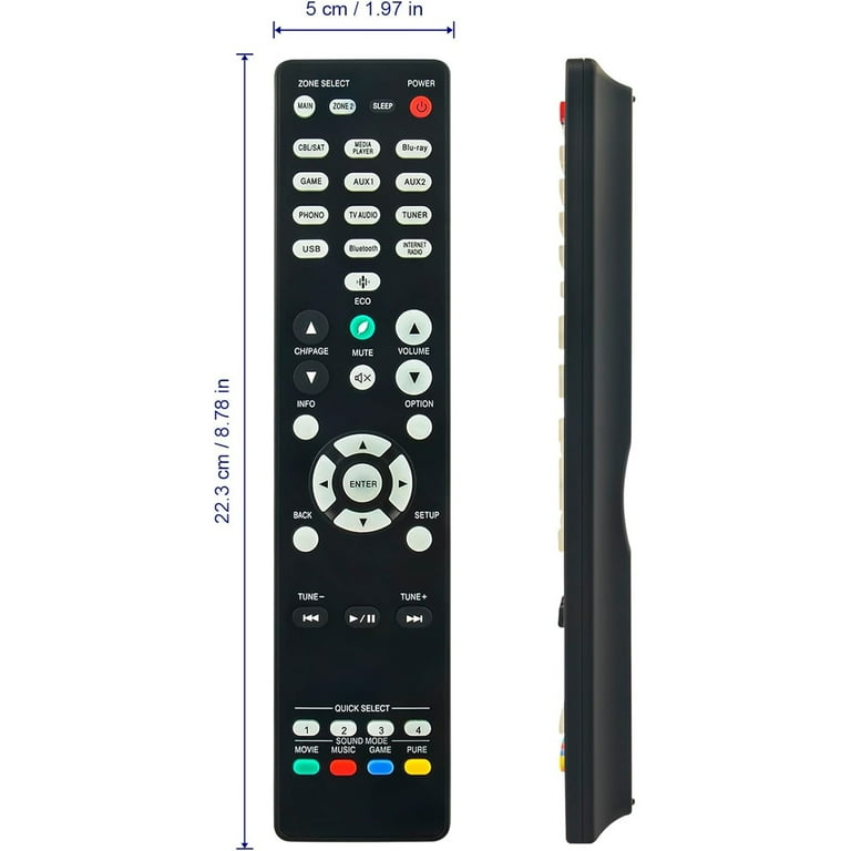 RC-1244 RC1244 Remote Control Replace for DENON AV Receivers AVR