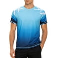 thumbnail image 2 of Mens T-Shirts Summer Lightweight Breathable Raglan Short Sleeve Crewneck Casual Printed Tee Shirt Streetwear, 2 of 5