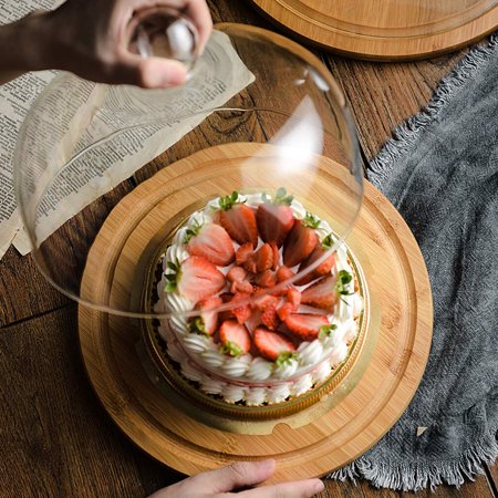Verre Dessert Gateau Couverture Grand Desert Cloche Dessert Affichage Cloche Cloche Affichage Gateau Dome 15x15cm Walmart Canada