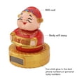thumbnail image 3 of Estatuilla De Dios De La Riqueza, Escultura China De Feng Shui Que Sacude La Cabeza Mini Energía Solar Encantadora Para Restaurante Para Coche, 3 of 7