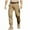 Khaki, variant on Levmjia Men's Cargo Pants Elastic Waist Quick-Dry Trousers Outdoor Work Pants with Cuffed Ankles Durable Polyester Hiking Camping Pants for Men S-5XL