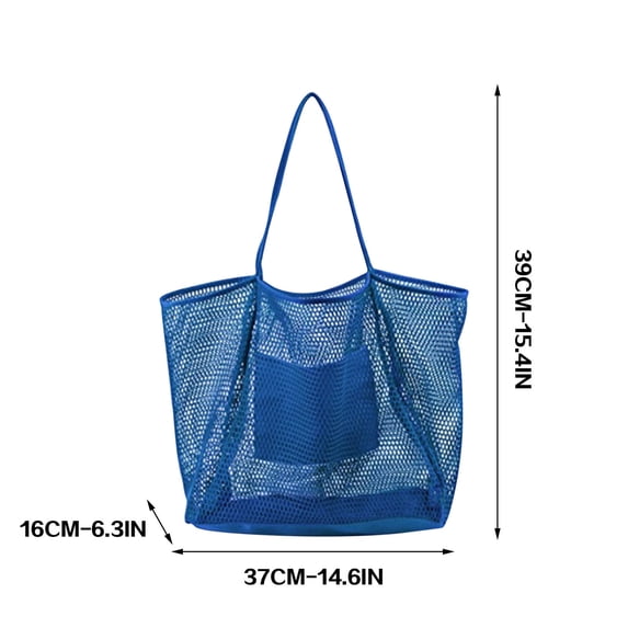 LSLJS Beach Bag Tote Bag Beach Bag Mesh Shoulder Tote Bag Ladies Hand Wash Swimming Clothing Storage Pocket For Beach Seaside Swimming Pool Summer on Clearance