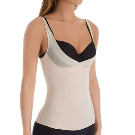 

Women s Janira 31127 Slender Silhouette Open Bust Shaping Camisole (Dune M)