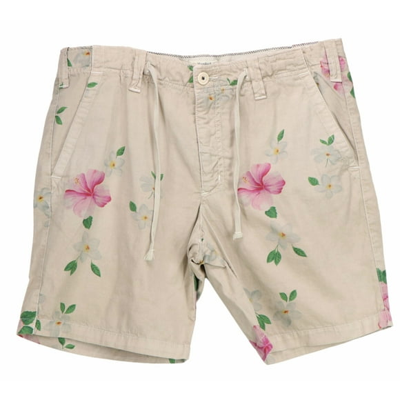 Hartford Alternative Classics Men's Berry Floral Cotton Short - 34 Inches