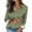 Green women polka dot blouse a1, variant on Women Polka Dot Button Down Blouse Long Sleeve Collared Casual Basic Shirt for Work Business Party Vacation Beach Club Outfits, Green 2XL