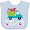 thumbnail image 3 of Inktastic Mimi Loves Me Grandson Gift Boys Baby Bib, 3 of 4