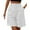 White, variant on Clearance Sale! Women's High Waist Wide Leg Bermuda Shorts Casual Knee Length Shorts With Pockets Elastic Waist Summer Wear Stretchy Fit Black L Size
