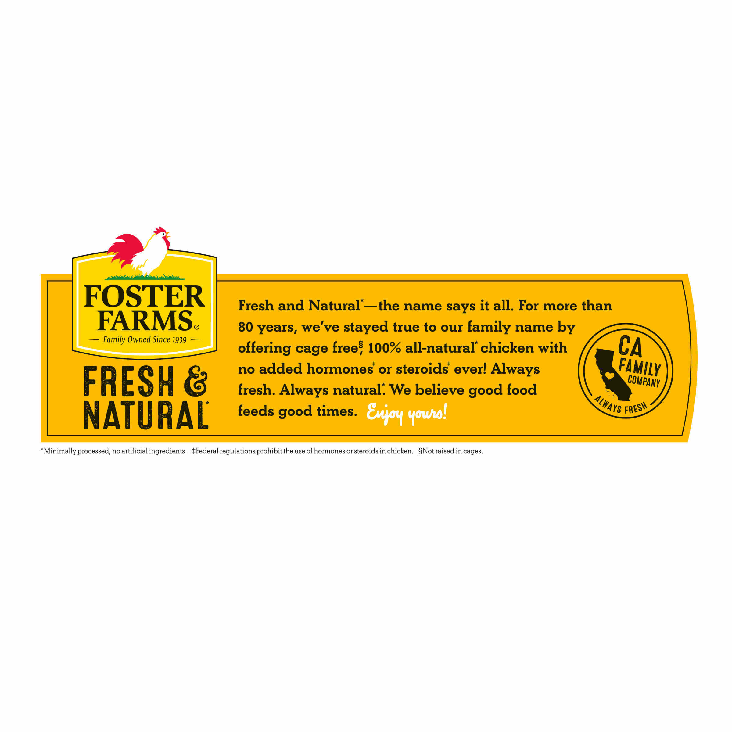 Foster Farms Fresh & Natural Chicken Thigh Value Pack, 4.75-5.25 lb