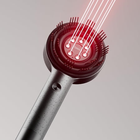 Handheld Red Light Scalp Massager Waterproof 360° Massage Comb for Scalp Wellness and Supporting Hair Care Routines Personal Care Tool for Men and Women