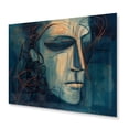thumbnail image 2 of Designart "Linear Portrait of a Man I" Men Metal Wall Art Prints, 2 of 5