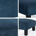 thumbnail image 5 of YYEAN Small Ottoman – Footstool/Footrest - Geometric Art –15.7x15.7x8.1 inch Cuboid & Cylinder-Sapphire Blue, 5 of 7