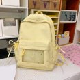 thumbnail image 4 of Star Print Backpack, Lightweight Breathable Transparent Front Pocket Backpack, Heavy Duty Laptop Backpack for Outdoor Work, Black, 4 of 10