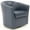Blue, variant on Pemberley Row Faux Leather Blue Swivel Club Chair Rectangular 30" Unassembled