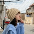 thumbnail image 3 of Unisex Hat Large Size Solid Warm Soft HIP HOP Knitted Hats Men Winter Caps Women's Skullies Beanies for Girl Wholesale шляпа (Black), 3 of 7