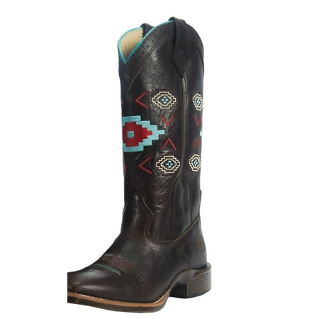 Noble Outfitters Western Boots Women All Around Aztec Embroidery (Best All Around Boots)
