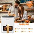 thumbnail image 6 of PRIJESSE Deime 4.2 qt Air Fryer, White - Digital LCD, 6 of 7