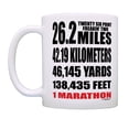 thumbnail image 2 of ThisWear Run Gift Twenty Six Point Freakin Two Run Mug Funny Runner Mug Running Humor Coffee Mug, 2 of 4