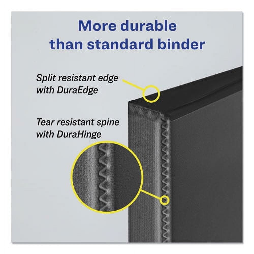 Durable Non-View Binder With Durahinge And Slant Rings, 3 Rings, 1.5" Capacity, 11 X 8.5, Green | Bundle of 5 Each